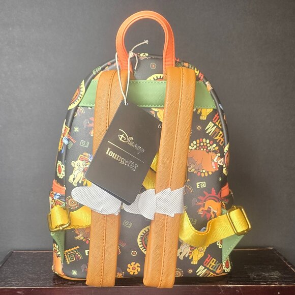NWT Loungefly Disney Lion King multi-character Tribal mini backpack - Picture 2 of 2